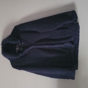 EUC Oversized Teddy Navy Blue Jacket size small